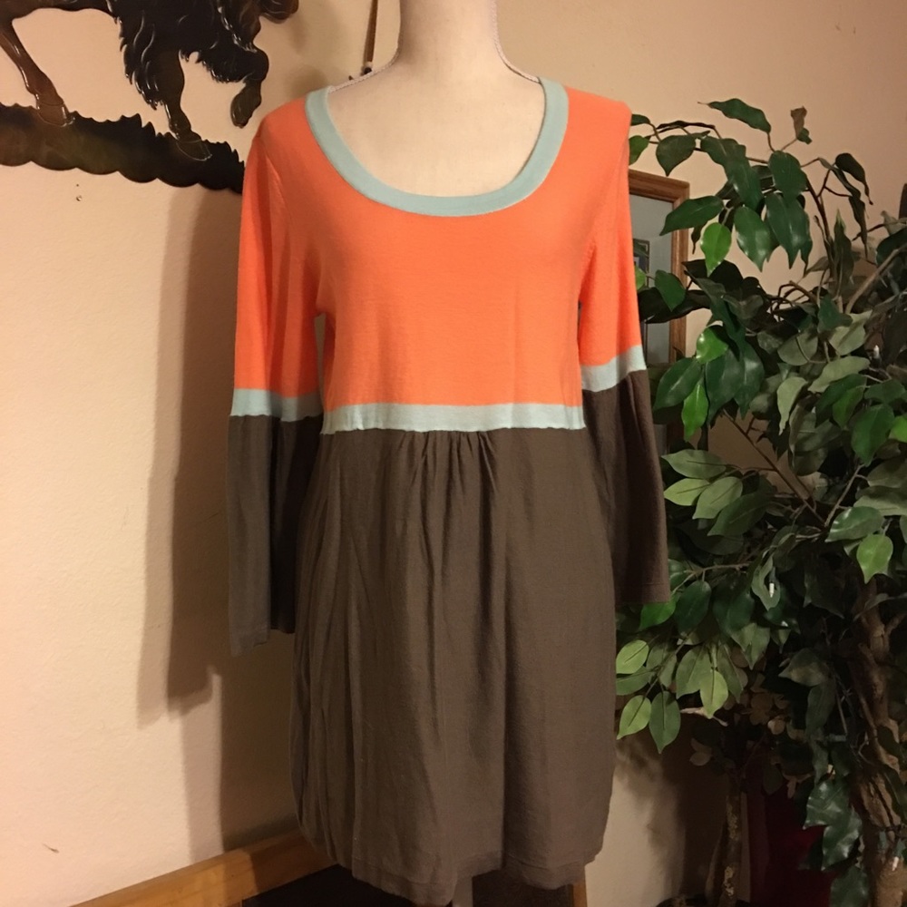 Sonoma Lifestyle color block Tunic Top Dress NWT M